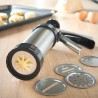 Cookie press gun - icing / decorating - stainless steel - setBakeware