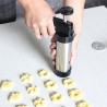 Cookie press gun - icing / decorating - stainless steel - setBakeware