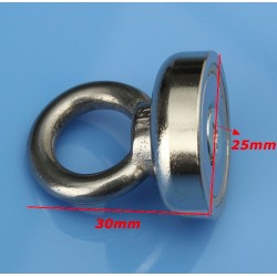 Neodymium magnet - eye bolt ring - 25 * 30mmMagnets
