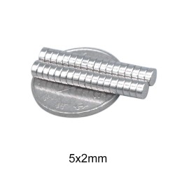 N35 - neodymium magnet - strong disc - 5mm * 2mm - 50 piecesN35