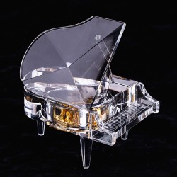 Crystal piano - music boxValentine's day