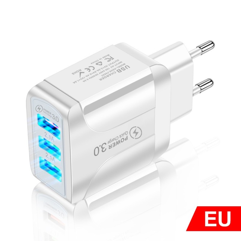 3 USB port charger - 3.0 quick chargeChargers