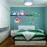 Owl family on tree / birds - vinyl wall sticker - removableWall stickers