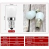 3W - E14 - AC 220V - LED - fridge bulb - 2 piecesE14