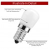 3W - E14 - AC 220V - LED - fridge bulb - 2 piecesE14