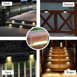 Solar deck lights - patio - fence - garden - waterproof - LEDSolar lighting
