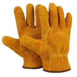 Safety / work gloves - fireproof - cow leather - for welding / solderingWelding