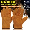 Safety / work gloves - fireproof - cow leather - for welding / solderingWelding