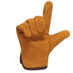 Safety / work gloves - fireproof - cow leather - for welding / solderingWelding