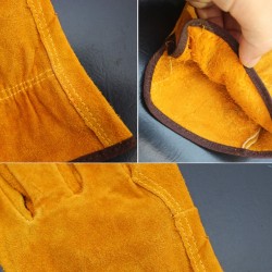 Safety / work gloves - fireproof - cow leather - for welding / solderingWelding