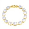 Elegant bracelet - natural moonlight stone - 925 sterling silverBracelets