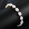 Elegant bracelet - natural moonlight stone - 925 sterling silverBracelets