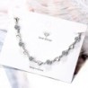 Elegant bracelet - zircon flowers - hearts - 925 sterling silverBracelets