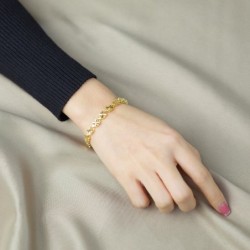 Lucky four-leaf clover - gold braceletBracelets