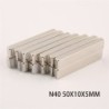 N40 - neodymium magnet - strong rectangular block - 50mm * 10mm * 5mmN40
