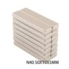 N40 - neodymium magnet - strong rectangular block - 50mm * 10mm * 5mmN40