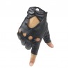 Leather fingerless gloves - punk style - unisexGloves