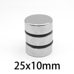 N35 - neodymium magnet - strong disc - 25mm * 10mmN35