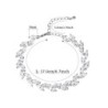 Crystal leaves silver braceletBracelets