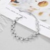 Crystal leaves silver braceletBracelets