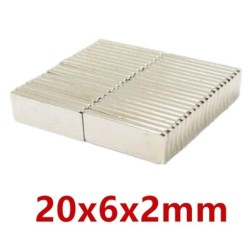 N35 - neodymium magnet - strong block - 20mm * 6mm * 2mmN35