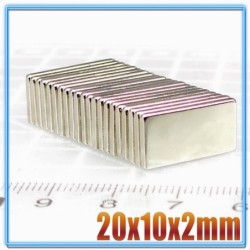 N35 - neodymium magnet - strong block - 20mm * 10mm * 2mmN35