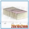 N35 - neodymium magnet - strong block - 20mm * 10mm * 2mmN35
