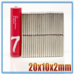 N35 - neodymium magnet - strong block - 20mm * 10mm * 2mmN35