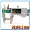 N35 - neodymium magnet - strong block - 20mm * 10mm * 2mmN35