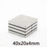 N35 - neodymium magnet - strong block - 40mm * 20mm * 4mmN35