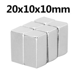 N35 - neodymium magnet - strong cuboid block - 20mm * 10mm * 10mmN35