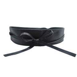 Wide self-tie belt - soft leatherBelts