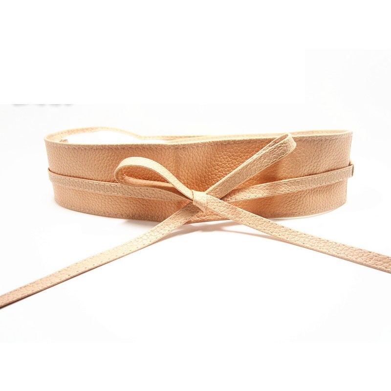 Wide self-tie belt - soft leatherBelts