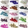 Silver hair pins - with crystals - 10 piecesHair clips