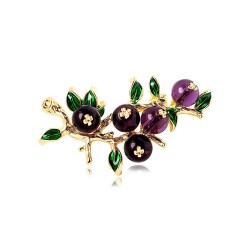 Crystal blackberry / redberry - broochBrooches