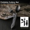 4 in 1 multifunction foldable cutlery - fork - spoon - knife - bottle openerSurvival tools