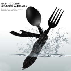 4 in 1 multifunction foldable cutlery - fork - spoon - knife - bottle openerSurvival tools