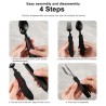 4 in 1 multifunction foldable cutlery - fork - spoon - knife - bottle openerSurvival tools