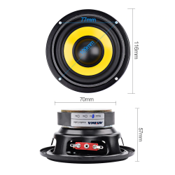4 inch woofer - car audio speaker - 4 Ohm / 8 Ohm - 20W 2 piecesSpeakers