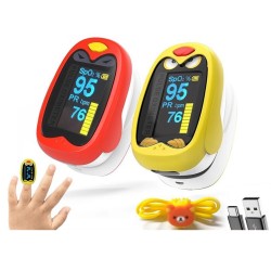 YK K1 - pediatric finger oximeter - pulse / blood oxygen / saturation meter - for kidsMeasuring instruments