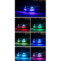 RGB light - car DRL lights - colorful LED strip - waterproof - 2 piecesLED strips