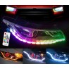 RGB light - car DRL lights - colorful LED strip - waterproof - 2 piecesLED strips