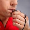 Sport referee whistle - with lanyard - aluminum alloyBaseball