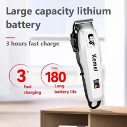 KM-PG809A Kemei - electric hair clipper - wireless - with combsHair trimmers
