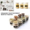 Multifunction black labels - jar / bottle stickers - with erasable chalk marker - 250 piecesAdhesives & Tapes