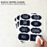 Multifunction black labels - jar / bottle stickers - with erasable chalk marker - 250 piecesAdhesives & Tapes