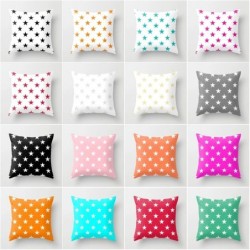 Decorative cushion cover - colorful stars - 45 * 45 cmCushion covers