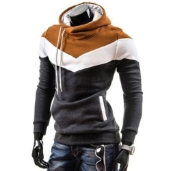 Warm striped hoodie - slimHoodies & Sweatshirt