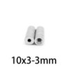 N35 - neodymium magnet - countersunk - 10mm * 3 mm - with 3mm holeN35