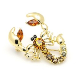 Crystal scorpion broochBrooches